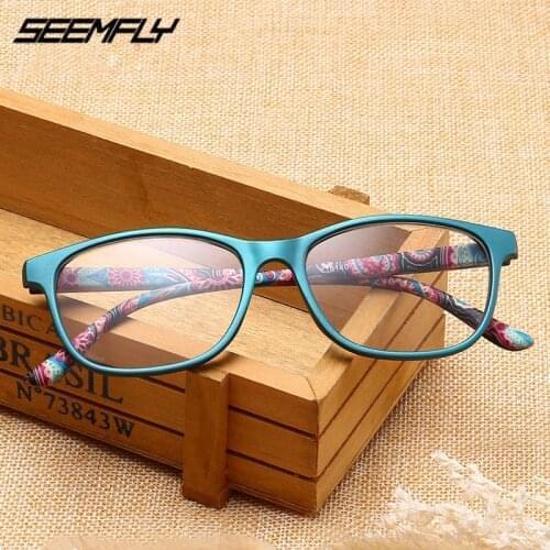 Seemfly New Men Women Ultralight Reading Glasses Fashion Full Frame Resin Clear Lens Presbyopic Eyeglasses Diopter +1.0 To +4.0