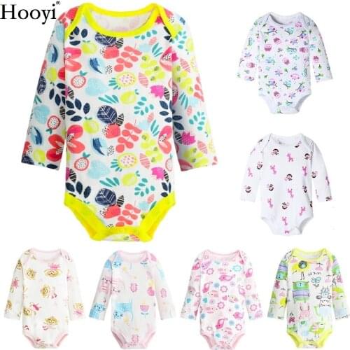 Floral Baby Girl Clothes Spring Newborn Bodysuits Babies One-Piece Clothing Soft Cotton Cartoon Infant T Shirts Jumpsuits Tops
