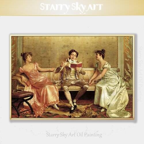 Top Artist Hand-painted High Quality Impressionist Europe Portraits Oil Painting on Canvas Classical Europe Figure Oil Painting