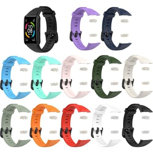 TPU Sport Band Straps For Huawei Honor Band 6 Smart Wristband Bracelet Replacement Watch Strap For Honor Band 6