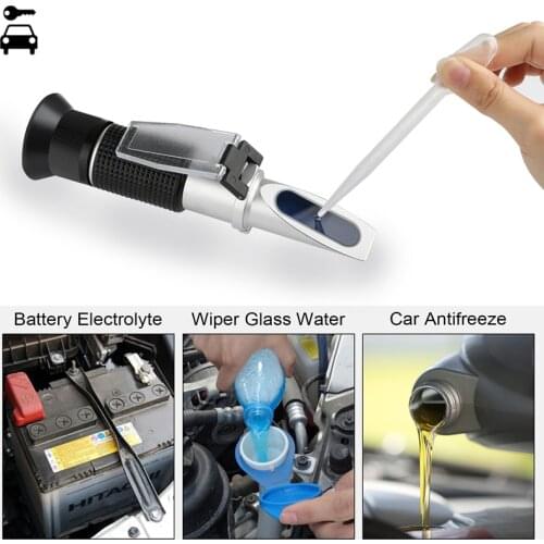 Universal Hand Held Automotive Engine Antifreez Refractometer Freezing Point Urea Adblue Battery Fluid Glass Water Tester Meter