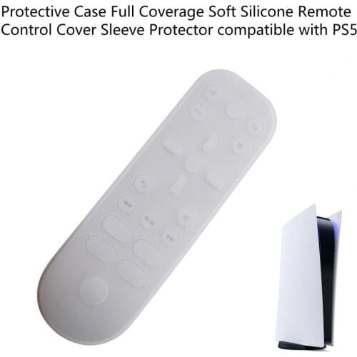 For PS5 Protective Case Full Coverage Soft Silicone Remote Control Cover Sleeve Protector for PS5