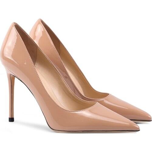 Woman High Heels shoes Genuine Leather Woman Shoes High Heels Women Pumps Thin Sexy High Heel Shoes