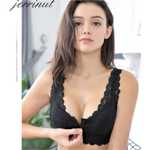 3pcs Plus Size Bras For Women Underwear M L XL XXL XXXL Push Up Bra Female Vest Front Zipper Bralette Seamless Brassiere BH