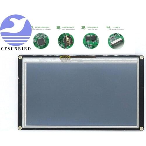 NX8048K050 5.0" Nextion Enhanced HMI Intelligent Smart USART UART Serial Touch TFT LCD Module Display Panel For Raspberry Pi kit