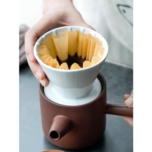 50PCS Cake Wave Hand Punch Coffee Cup Filter Coffee Makers Barista Portable Office Home Travel Brew Coffee Tea Tools LA613