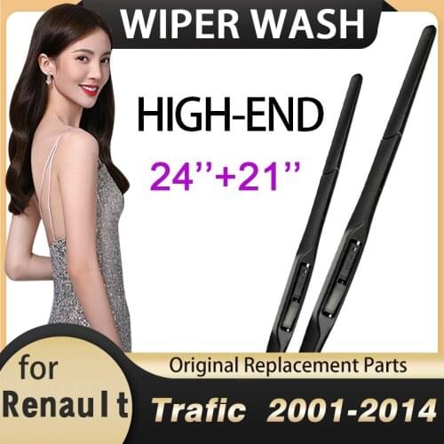 Car Wiper Blades for Renault Trafic X83 2001~2014 Vivaro Primastar 2002 2013 Front Windscreen Winshiled Car Accessories Sticker