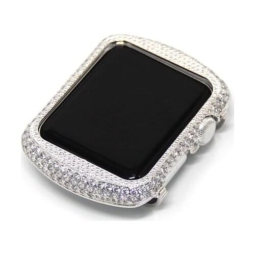 New Top Quality Luxury Arc Full Diamond Steel Band for Apple Watch Stainless Steel bracelet for Apple watch Crystal Strap