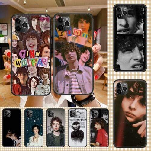 Stranger Things Finn Wolfhard Phone Case Cover Hull For iphone 5 5s se 2 6 6s 7 8 12 mini plus X XS XR 11 PRO MAX black luxury