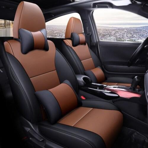 Luxury pu Leather Custom car seat cover for Honda XR-V 2015 2016 2017 2018 2019 SUV auto accessories car sticks Seat Covers