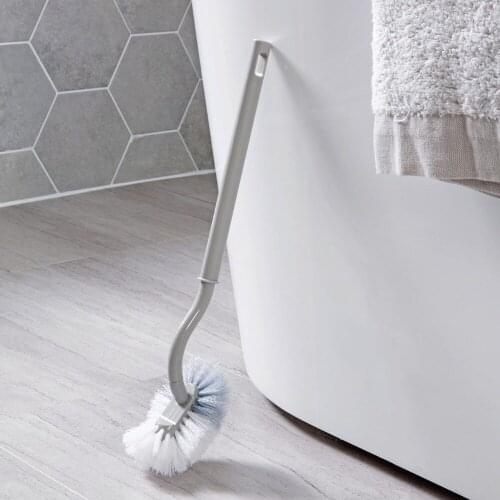 OTHERHOUSE Bending Toilet Brush Bathroom Toilet Cleaning Brush Scrubber Home Cleaning Tool Corner Brush Bathroom Accessories