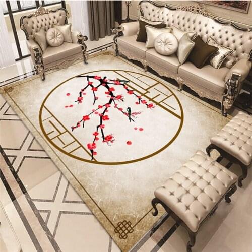 Chinese carpet living room coffee table mat modern simple home door mat bedside blanket Chinese wind bedroom mat