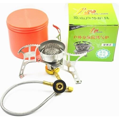 Outdoor Windshield Head Splitable Portable Cadreal Stove Gas Stove Furnace Windproof Fishing Camping Equipment