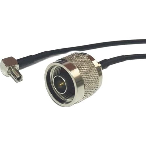 New Wireless Modem Wire N Male Plug To TS9 Right Angle Connector RG174 Cable 20CM 8" Wholesale Pigtail