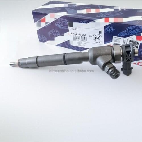 Genuine New Diesel Fuel Common Rail Injector 0445110768 Control Valve:F00VC01543 Fuel Nozzle:0433172335 Application: SAIC MAX