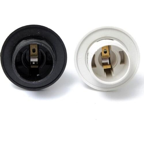 E14 Lamp Bulb Holder Edison Screw Cap Socket White/Black Pendant Ceiling Light