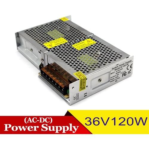 Variable DC36V 3.3A 120W Switching Power Supply 110V 220V AC-DC 36V SMPS for LED Strip Light Display CCTV Advertisement Stepper