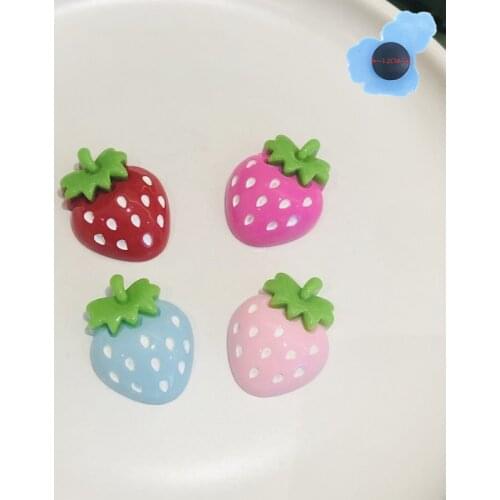 1Pcs High Simulation Strawberry Fruit Garden Shoe Accessories Decorations Shoes Charms Fit Holes Bracelet Kids Gifts
