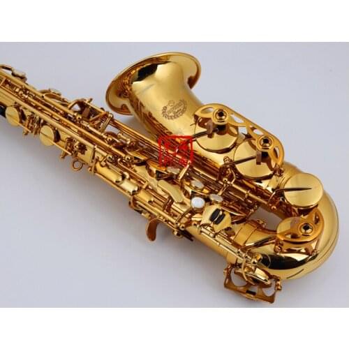Professional Brass Alto Saxophone NAIPUTESI LAS-R54 Eb Rose Gold Alto Sax woodwind instrument Carrying case with accessories