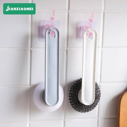 Nordic kitchen daily necessities wholesale steel ball non-stick cookware cleaning brush plastic PP cookware set factory direct s