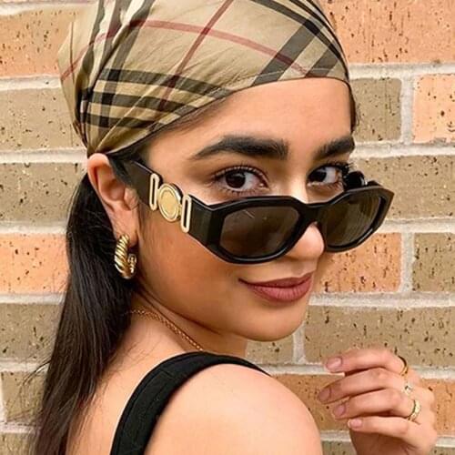 Vintage Steampunk Brand Design Luxury Small Frame Sunglasses Men Women Fashion Square Sun Glasses Shades UV400 Vintage Glasses