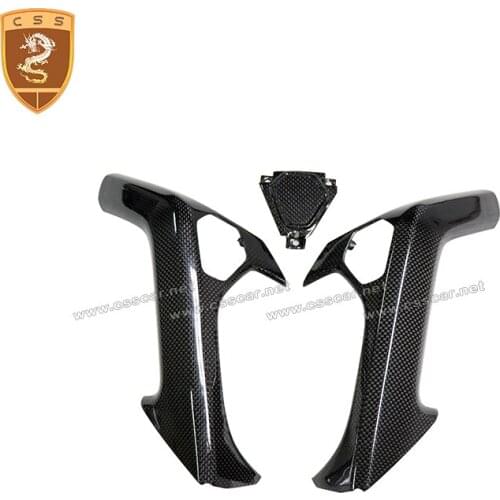 Dry Carbon Fiber Inner Door Handle Cover Interior Cover Stick For Lamborghini 2014-2019 Huracan LP610-4 & LP580-2