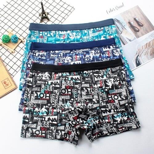 Mens Underpants Antibacterial Sexy Underwear Boxer Homme Breathable Boxershorts Briefs Cotton Middle Waistline Panties Hombre