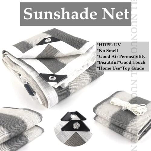 HIgh-quality Grey White HDPE Anti-UV Sun Shade Net Home Terrace Balcony Privacy Safety Fence Netting Canopy Sunshade Nets