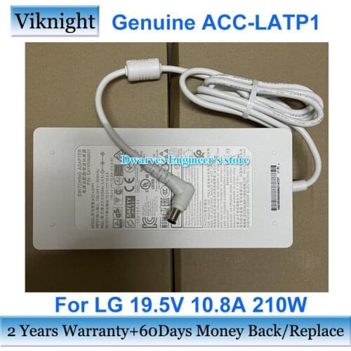 White For LG 32UN88A 38GL950G 38WK95C-W 32BL95U SWITCHING Power Adapter 19.5V 10.8A ADS-210NL-19-3 195210E 34WK95C Charger
