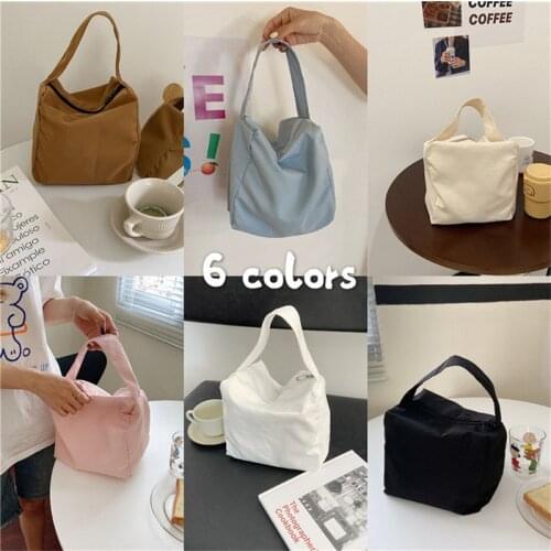 Womens Student Versatile Lightweight Environmentally Friendly School Bags Large Capacity Tote Bag Shoulder Bag Shopping Bag