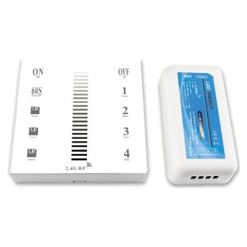 1pcs LED RGB touch panel dimmer Touch Screen 2.4G DC12-24V 12A Remote Controller Channel For color temperature