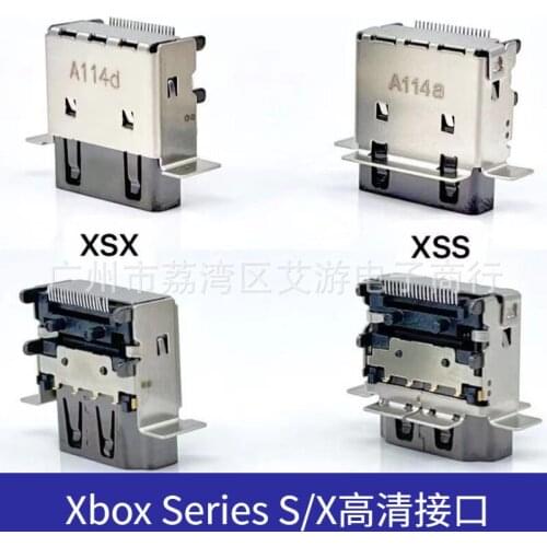 10pcs For Xbox Series SX HDMI-compatible Port Socket Interface for Microsoft XBOX Series X HDMI-compatible Port Connector