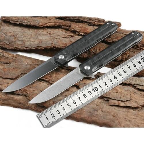 5CR13 Knife High Hardness Folding Knife With Carbon Fiber Handle Mountaineering Fishing Camp Knife Outdoor Survival Knife EDC