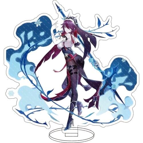 Anime Genshin Impact Mondstadt Theme Moli Luo Sha Acrylic Figure Stand Model Plate Desk Decor Standing Sign Keychain Xmas Gifts