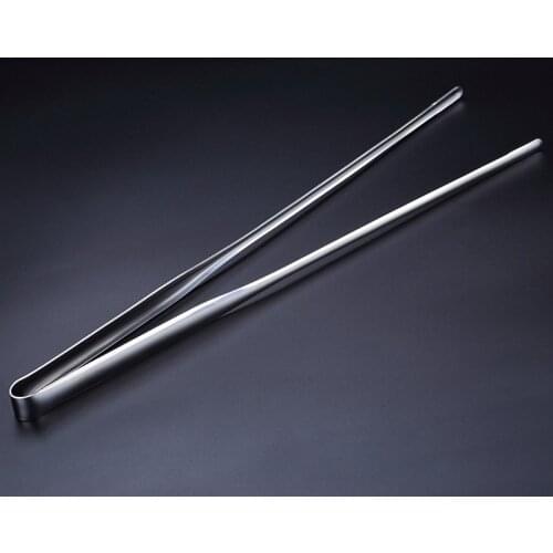 Free Shipping Professional 30 cm Stainless Steel Straight Service Decorating and Garnish Tweezers