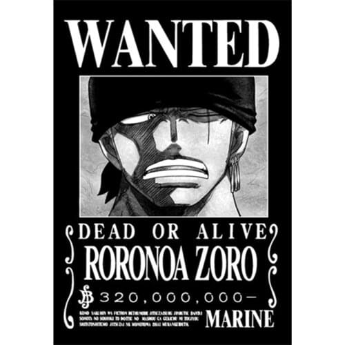 Cartoon Anime ONE PIECE Roronoa Zoro Wanted Cigarette Case 20pcs Cigarettes Capacity Metal Holder Box Smoking Accessory Men Gift