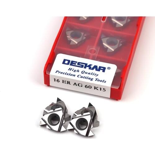 DESKAR 16ER 16IR A55 A60 G55 G60 AG55 AG60 11BSPT 14NPT K15 high quality thread turning tool aluminum copper lathe cutting