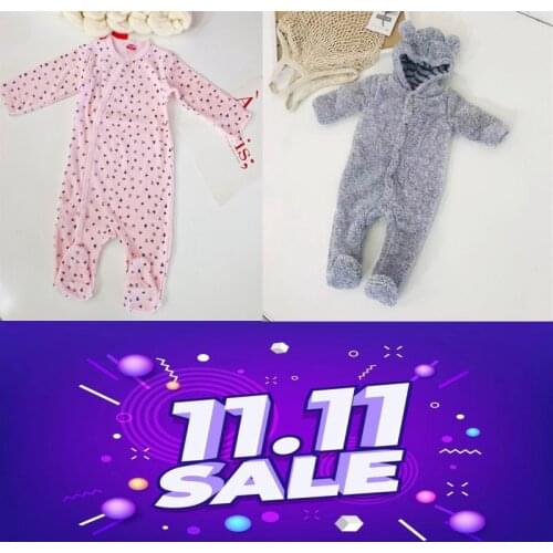 Baby Winter Jumpsuit Newborn Clothes Boy Girl Costume Gray Warm Long Sleeve One-Piece Overall 2021 New 3-24m