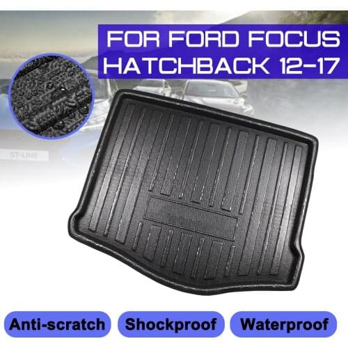 For Ford Focus Hatchback 2012 2013 2014 2015-2017 Car Floor Mat Carpet Rear Trunk Anti-mud Cover