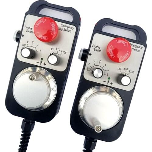CNC Pulse Generator 4/6 Axis MPG Pendant Handwheel for FAGOR GSK Siemens MITSUBISHI FANUC System 5V manual pulse generator