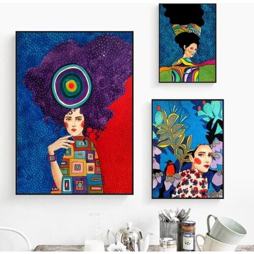 GoldLife Abstract Fashion Girl Wall Art Canvas Painting Nordic Posters And Prints Portrait Wall Pictures For Living Room