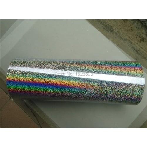 CDH-01 Sliver color Hologram heat transfer materialheat transfer film size :48*100cm free shipping