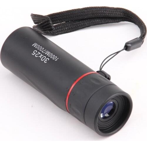 Pocket 30x25 Monocular Telescope Zooming Portable Optical Mini Film Monocular Tourism Quality Green Hunting High Focus Scope