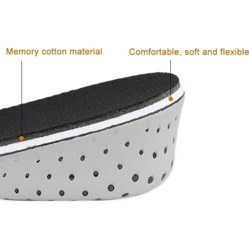 Hot Selling 1 Pair Insole Heel Lift Insert Shoe Pad Height Increase Slow Rising Cushion Taller -B5