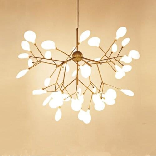 Firefly Tree branch Chandelier Hanging Light Heracleum lustre G4 Led Art Decor Ceiling Chandelier Glass Home light fixtures