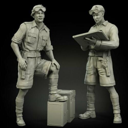 1/35 Soldiers Resin Figure Building Kit
