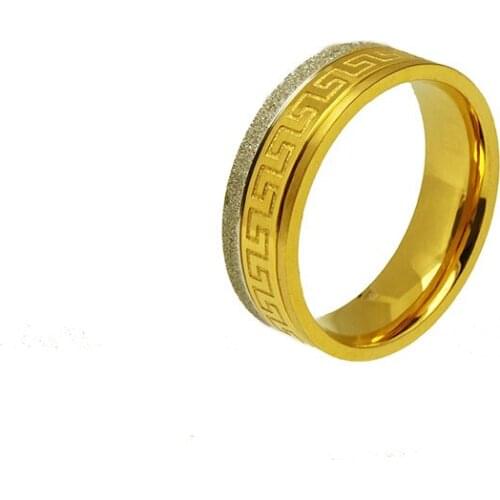 7.0mm Stainless Steel Wedding Rings For Men Jewels Steel And Gold Plating With Fine Jewelry Party Gift Wholesale Accessories