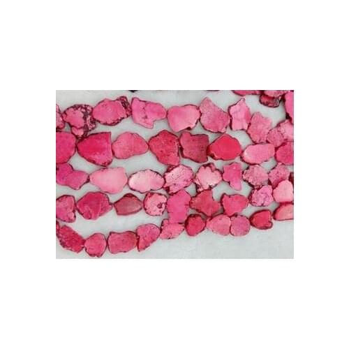 Excelent Turquoises Jewellery,Pink Slice Turquoises Irregularity Stone Loose Beads,DIY Gift,20x35mm 40cm