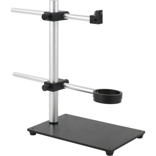 Full Metal Adjustable Microscope Stand Lab HDMI VGA USB Digital Video Camera Holder Stand LED Light Boom Stand