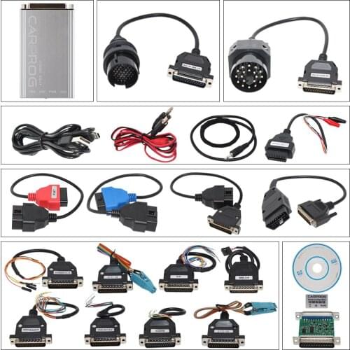 Full Adapters Carprog V8.21 Car Prog ECU Chip Tunning Car Repair Tool with keygen Online Programmer for Radio/Dash/IMMO/ECU